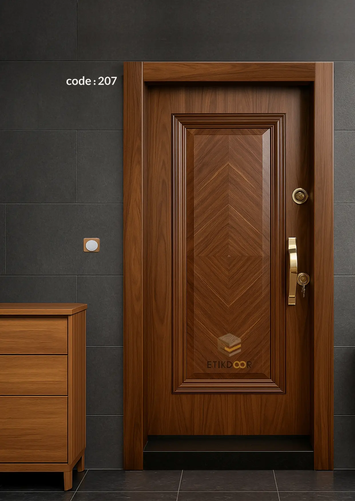 product-02-207 درب ضد سرقت برجسته - کد 207 - Image 1